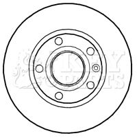 KEY PARTS Тормозной диск KBD4687